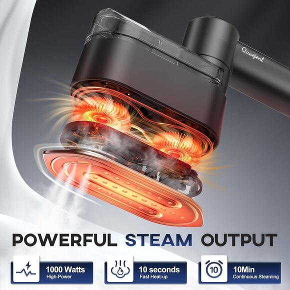 Travel Steamer for Clothes Small Iron - 1000W Portable Steamer & Mini Iron,10s F - Picture 3 of 7